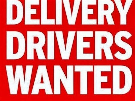 delivery drivers wanted near me no experience