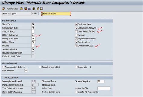 delivery item category in sap