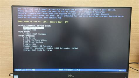 dell bios boot from usb