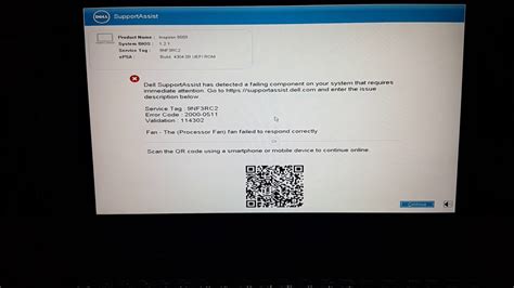 Dell Computer Processor Fan Error