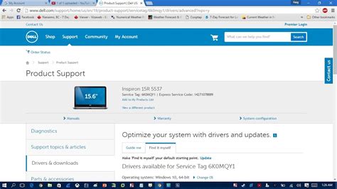 dell laptop drivers update online