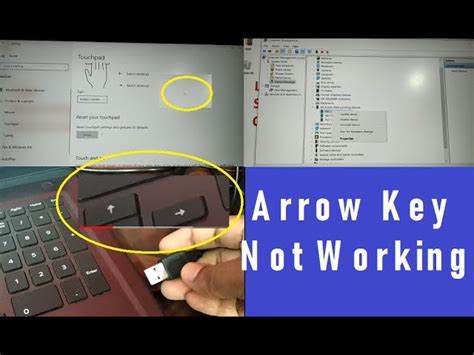 dell laptop the arrow doesnt work