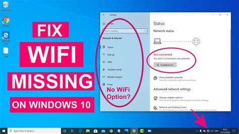 dell laptop windows 10 wifi problem