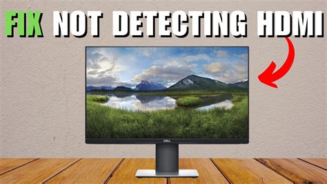Dell Not Detecting Monitor