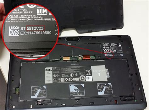 dell service tag location laptop