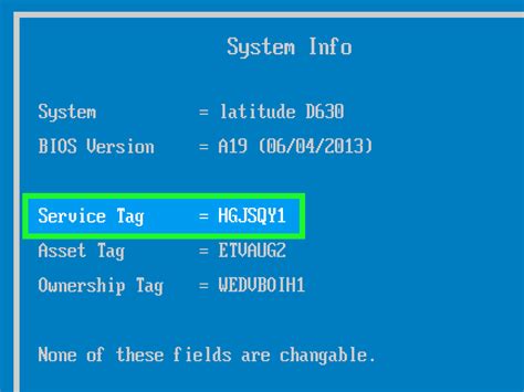 dell service tag lookup command prompt