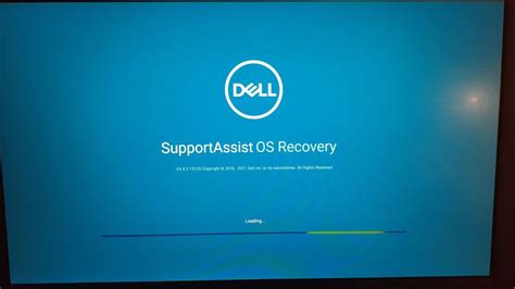 dell supportassist os recovery not loading