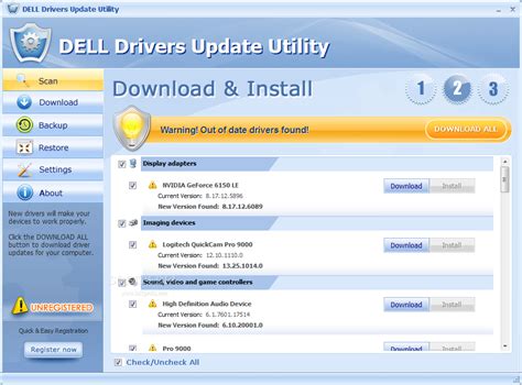 dell update drivers windows 10