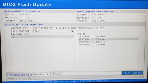 dell xps 8930 bios update failed