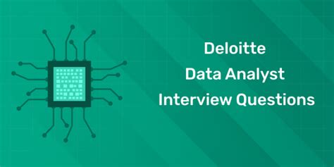 deloitte data management analyst interview questions