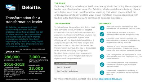 deloitte restructuring case study