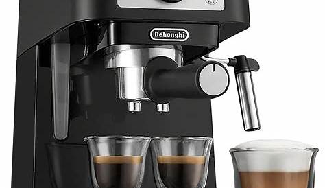 Delonghi Stilosa 15 Bar Pump Espresso Machine in Black and Stainless