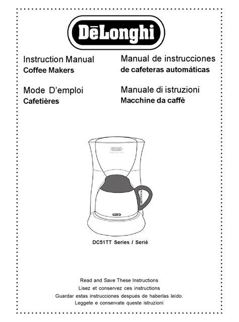 Delonghi Instructions Espresso