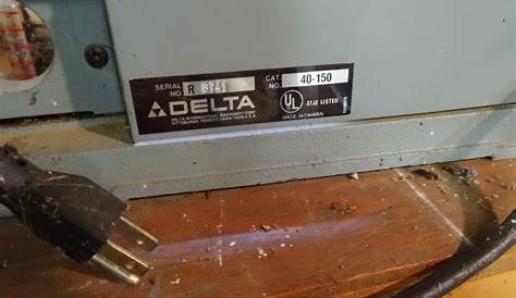 Delta 40 150 15" Scroll Electric Power Saw, Model No. EBTH