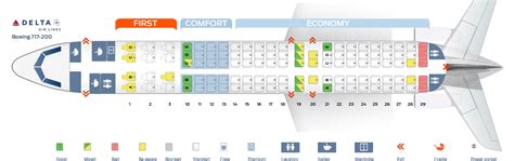 delta airlines boeing 717-200 seating chart