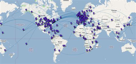 delta airlines destinations map