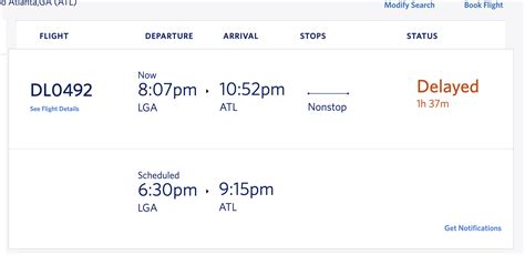 delta airlines flight information arrivals