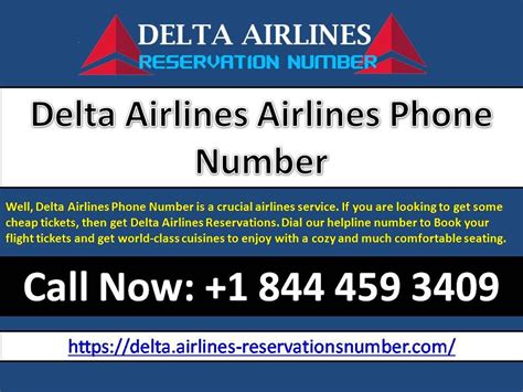 delta airlines reservations call number