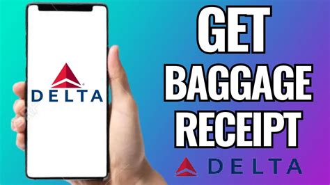Delta Baggage Receipt