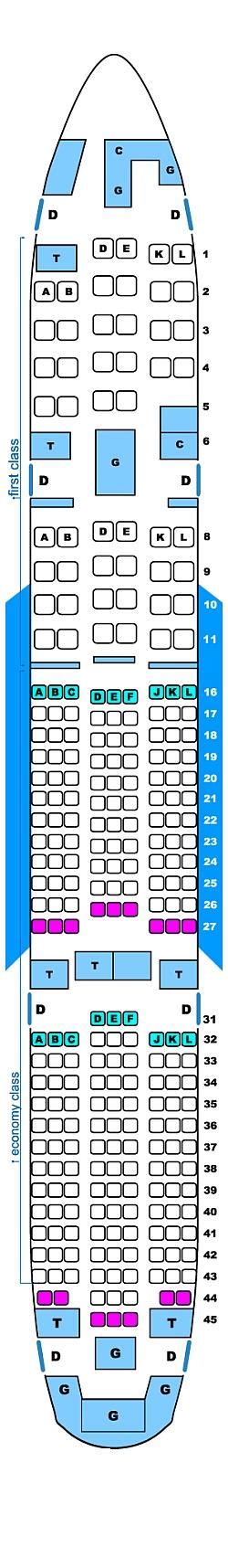 delta boeing 777-200er seat map