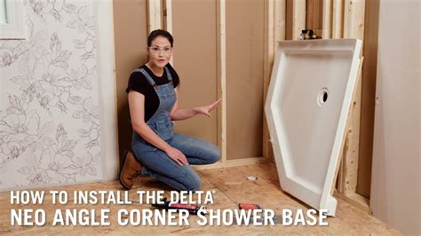 Delta Corner Shower Wall Installation