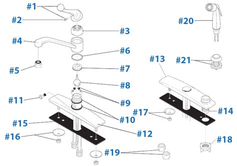 delta faucet parts list replacement parts