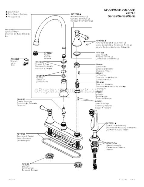 delta faucet parts replacement list
