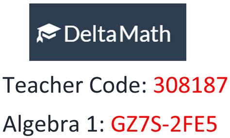 delta math teacher code login