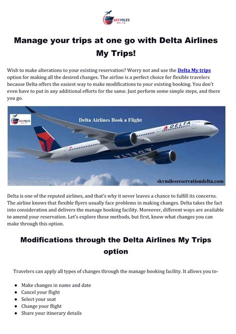 delta my trips page