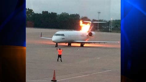 delta plane on fire