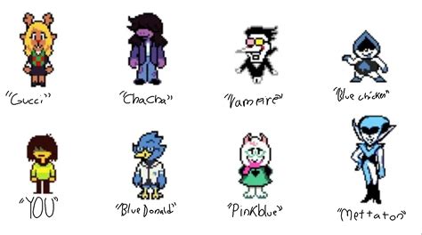 deltarune characters names