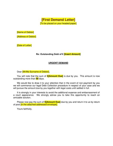 40 Best Demand Letter Templates (Free Samples) ᐅ TemplateLab