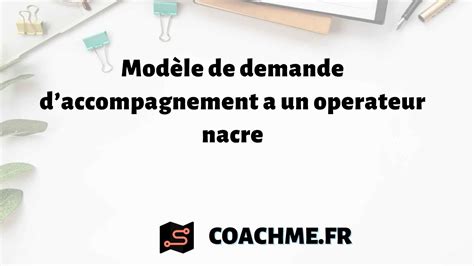 Modèle de demande a un operateur nacre