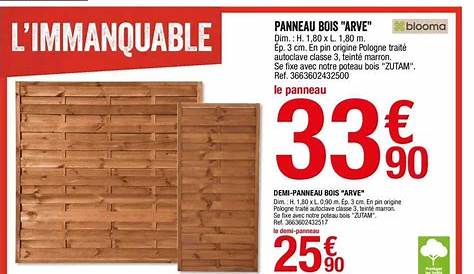 Offre Demi Poteau Bois Simple Rainure Neva chez Brico Depot