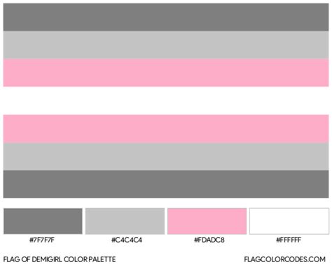 demigirl flag color codes