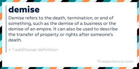 demise