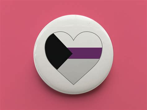 demisexual pride flag badge