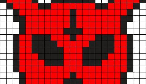 Image result for Minecraft demon head pixel art | Pagan cross stitch