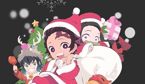 Demon Slayer Christmas Wallpaper Iphone Giyuu Tomioka Tanjirou Kamado Standing Closer Under