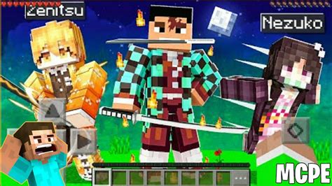 demon slayer mcpe addon