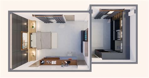 gambar rumah modis update Contoh Desain Kamar Tidur Ruangan yang Sempit