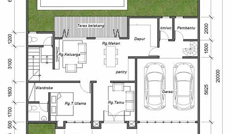 Desain Rumah Minimalis 15x20 2 lantai 4 Kamar Tidur - YouTube