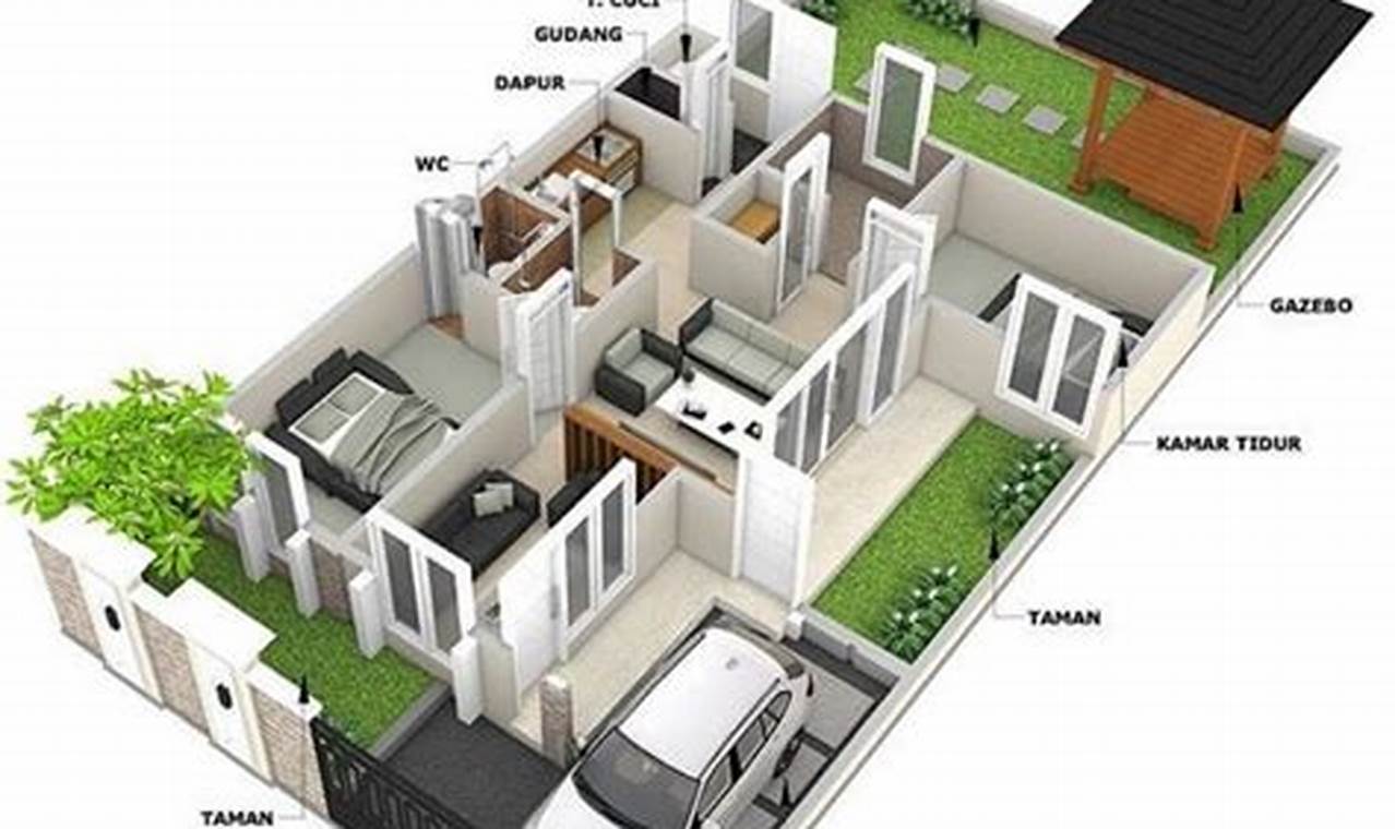 Denah Rumah 8X16 1 Lantai: Ide Desain Rumah Impian Anda