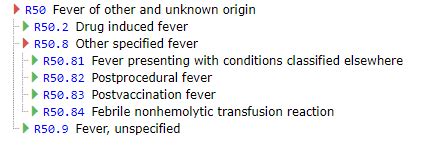 dengue fever icd code 10