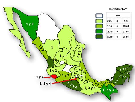 dengue fever map mexico