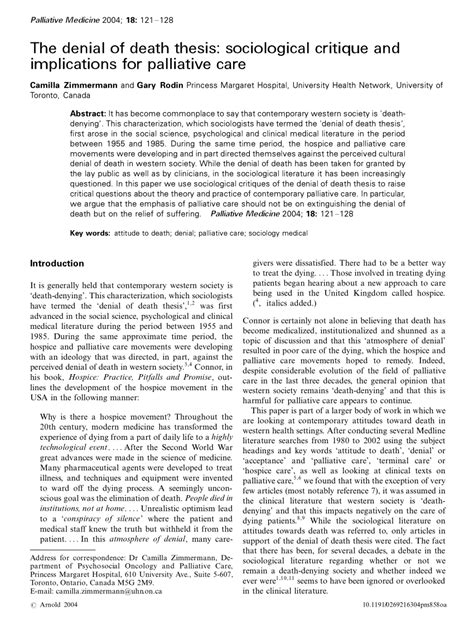 Awasome Denial Of Death Pdf Viral