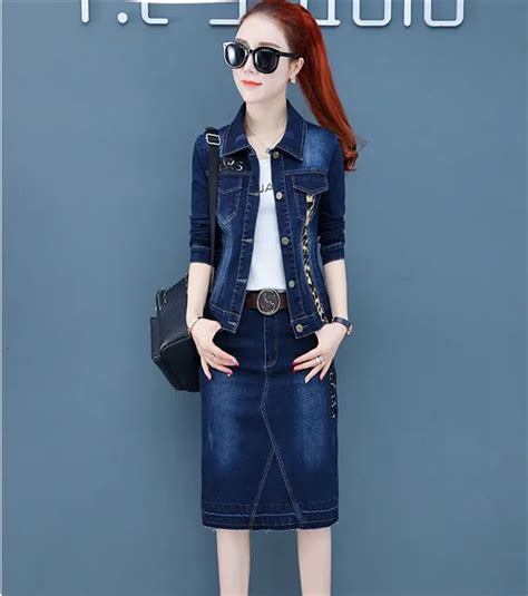 Denim Skirt And Jacket Set Review: The Perfect Outfit For 2023