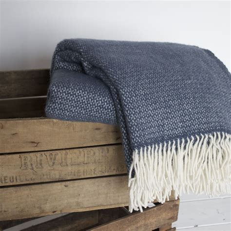 Denim Blue Throw Blanket