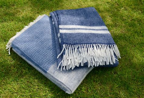 Denim Blue Throw Blankets