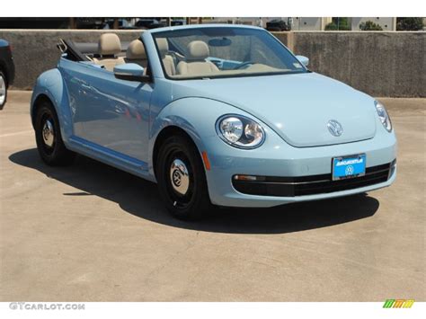 denim blue vw beetle convertible